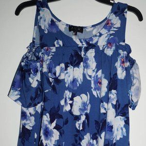 AUW brand cold shoulder blouse